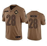 Men's Cincinnati Bengals #28 Joe Mixon 2023 Brown Salute To Service Limited Football Stitched Jersey Dyin,baseball caps,new era cap wholesale,wholesale hats